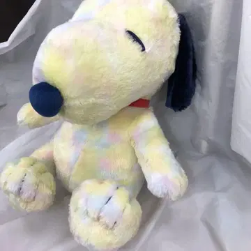 스누피 봉제 인형 파스텔 컬러 약 40cm