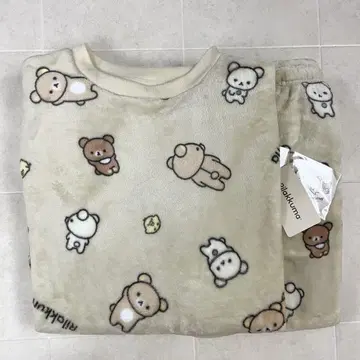 리락쿠마 코리락쿠마 돈키 보아 상하의 세트 룸웨어 베이지 M