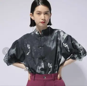 HARE 차이나 가라 셔츠