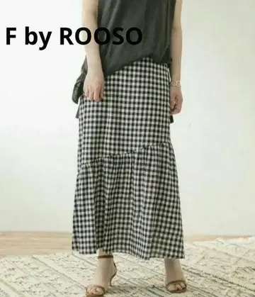 어반 리서치 F by ROSSO 깅엄 체크 머메이드 스커트