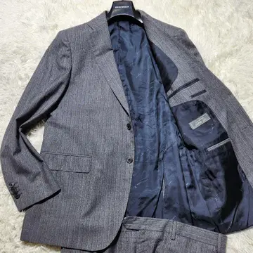 살바토레 페라가모 수트 스트라이프 SUPER150's 2XL 상당