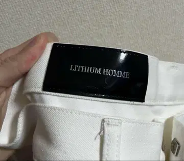LITHIUM HOMME 리튬 옴 스키니 데님 화이트