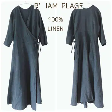 리암 플라주 PLAGE 린넨 원피스 맥시 길이 카슈쿨 M