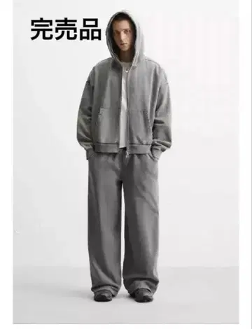 자라 워시 가공 후디