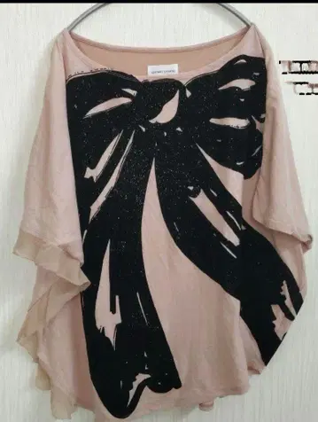 TSUMORI CHISATO 츠모리치사토 빅 리본 프린트 티셔츠