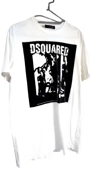 DSQUARED2 그래픽 프린트 티셔츠 L 화이트