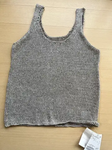 택 포함 새상품 plage CRAFT 탱크 베이지