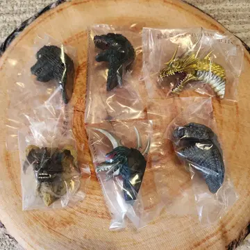 고질라 대괴수 열전 G 제일복권 G상 몬스터 헤드 마그넷 전 6종 세트