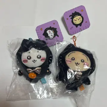 치이카와 할로윈 검은 고양이 마스코트 하치와레 토끼