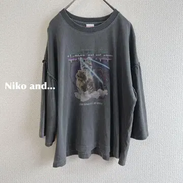 Niko and 스페이스 애니멀 프릴 티셔츠 m186