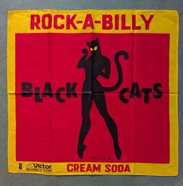 새상품 크림 소다 블랙캣츠 반다나 BLACK CATS 밤