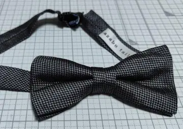 azabu tailor 바즈 아이 보타이 나비 넥타이 차콜 린넨