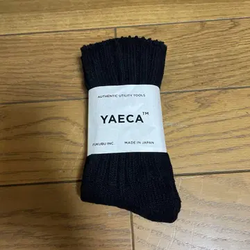 YAECA 실크 코튼 삭스 BLACK 미사용품