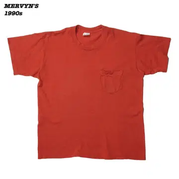 메르빈의 원 포켓 티셔츠 1990년대 T334