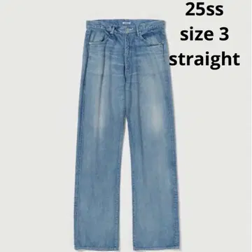 25ss 오라리 SELVEDGE FADED LIGHT DENIM 3