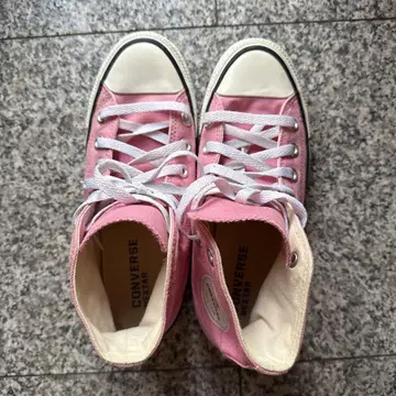 CONVERSE 핑크 하이컷 스니커즈