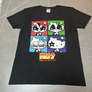KISS HELLO KITTY 콜라보 티셔츠
