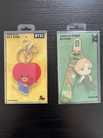 BTS & ROYCHE 아크릴 키링 세트
