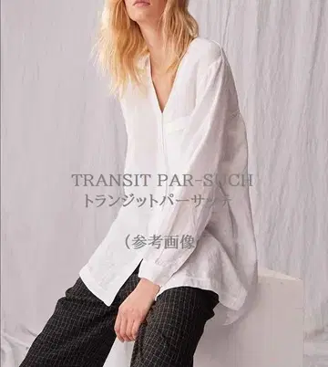 TRANSIT PAR-SUCH 트랜짓 파사치/린넨 린넨 셔츠 여름용