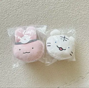 화이트 타이거와 블랙 타이거 모치루 페이스 마스코트
