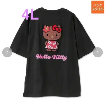 헬로키티 블랙 티셔츠 4L