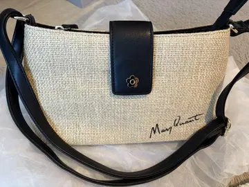 Mary Quant 린넨 원단 숄더백