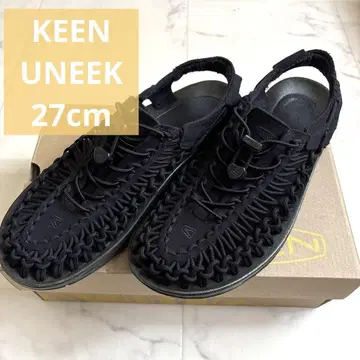 KEEN 킨 UNEEK 유니크 남성용 27cm 블랙 샌들