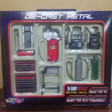 KINSFUN 다이캐스트 1/18 CAR GARAGE 차고 툴