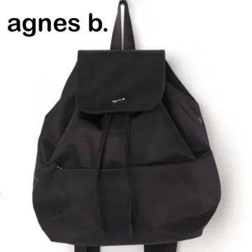 agnes b. 에네스베 백팩 백팩 블랙 나일론 소형