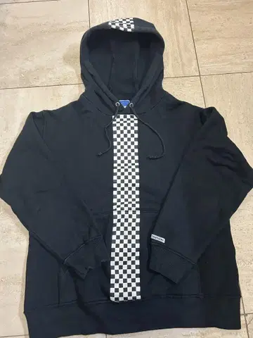 BEAMS Boy 블랙 후드티 체커