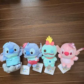 스티치 스쿱람푸루포차 봉제 인형 4종 세트