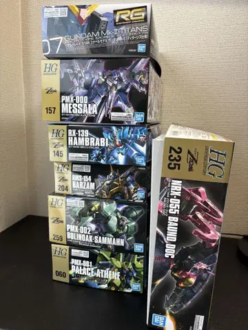 HGUC RG 티탄즈 계열 MS 건담 프라모델 묶음 판매 7점