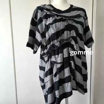 컨디션 최상 밴딩 변형 아지메 컷 티셔츠 상의 마키 히로시게