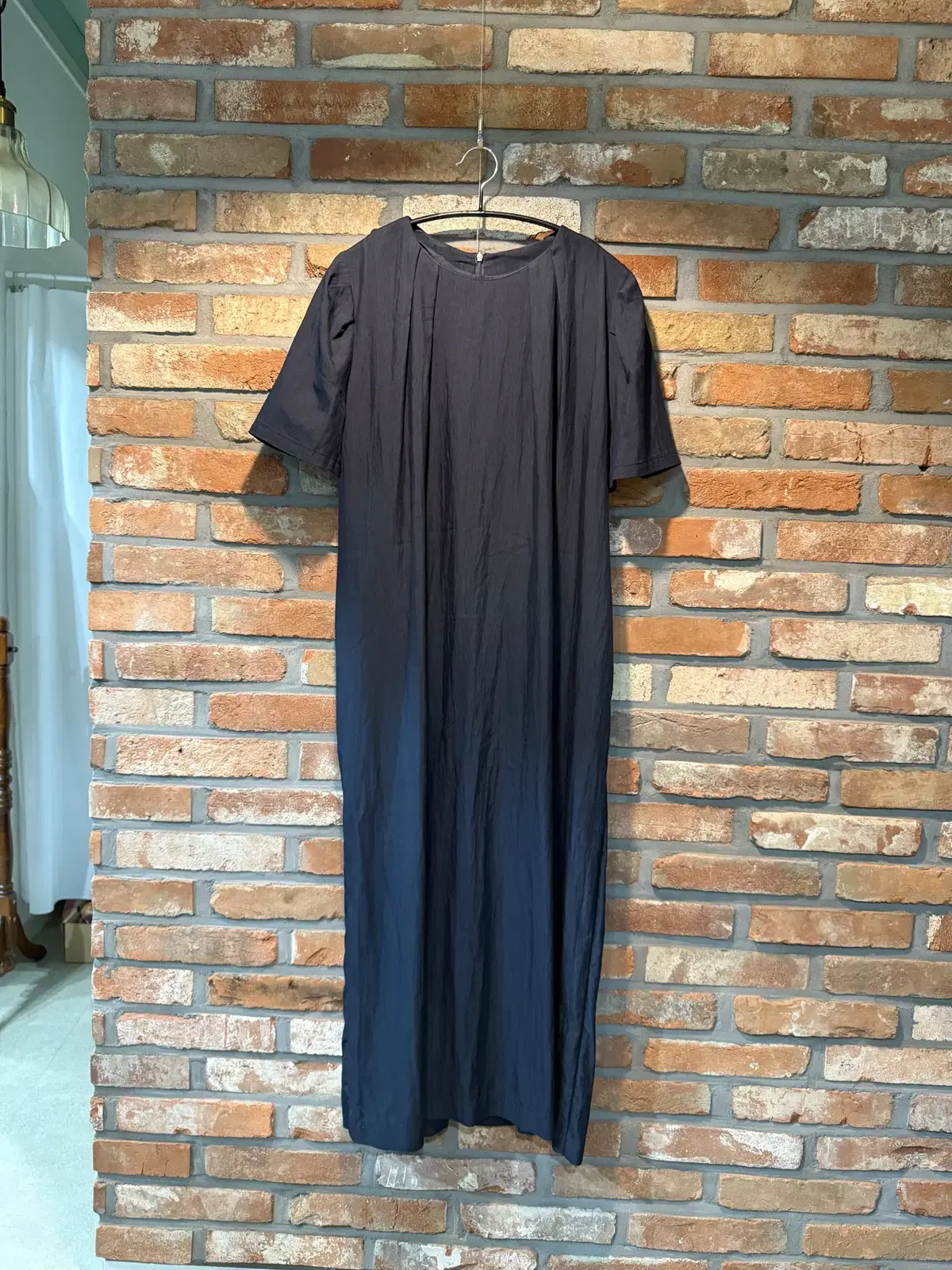 pomelo Wrinkle Long Onepiece Long Dress Over Onepiece 3370