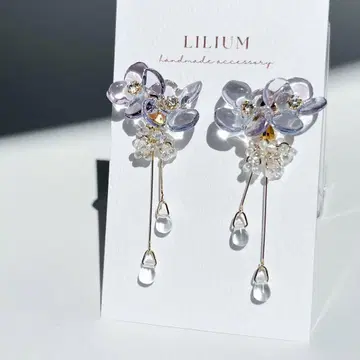 LILIUM 핸드메이드 귀걸이 수국 플라워
