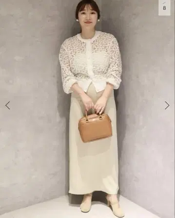 IENA 이에나 플라워 레이스 니트 가디건