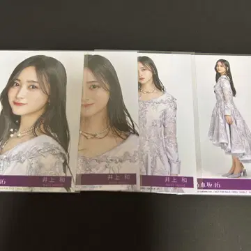 이노우에 카즈 노기자카46 네이블 오렌지 봉입 브로마이드 4종 컴프