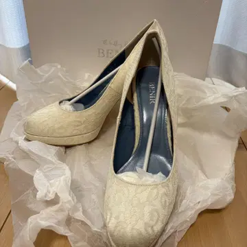 BENIR 웨딩 신발 브라이덜 슈즈 레이스 12cm 하이힐