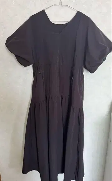 mystic 드로스트 개더 원피스