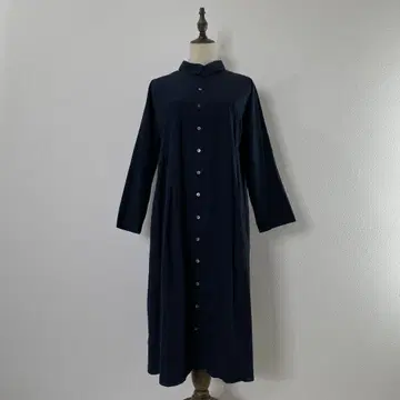 nest Robe 라미 셔츠 원피스 긴팔 롱