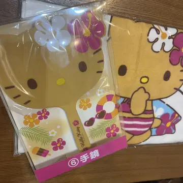 일광화상 키티 손거울 타월