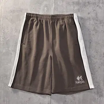 구제 의류 Kaepa 저리 하프 팬츠 써멀 자수 카키 L