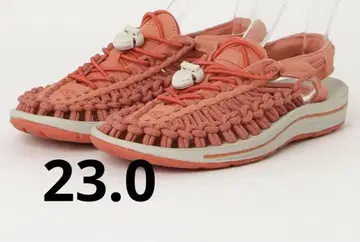 KEEN 스포츠 샌들 오렌지 뜨개질 디자인