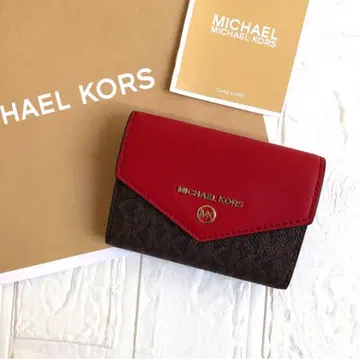 새상품 마이클코어스 MICHAELKORS 브라운 레드 키케이스 지갑