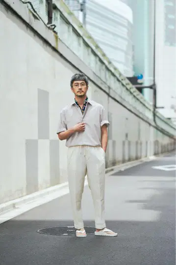EDIFICE 멜란지 숏 슬리브 셔츠