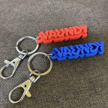 VAUNDY 실리콘 키링 파랑 빨강
