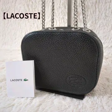 LACOSTE 라코스테 카메라백 숄더백 가죽 체인