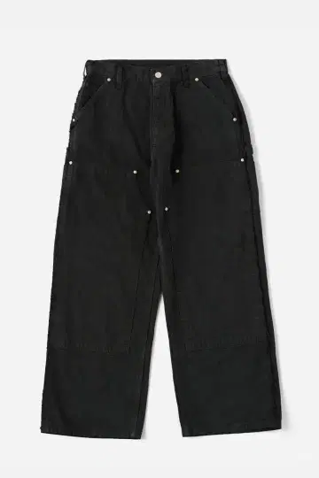 FI-Distressed Double Knee Pants(블랙)