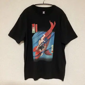 그라니프 티셔츠 오니와카마루 패턴 블랙 XL 익명 배송
