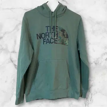 THE NORTH FACE 그린 후드 부착 후드티 L